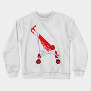 Red Pushchair Crewneck Sweatshirt